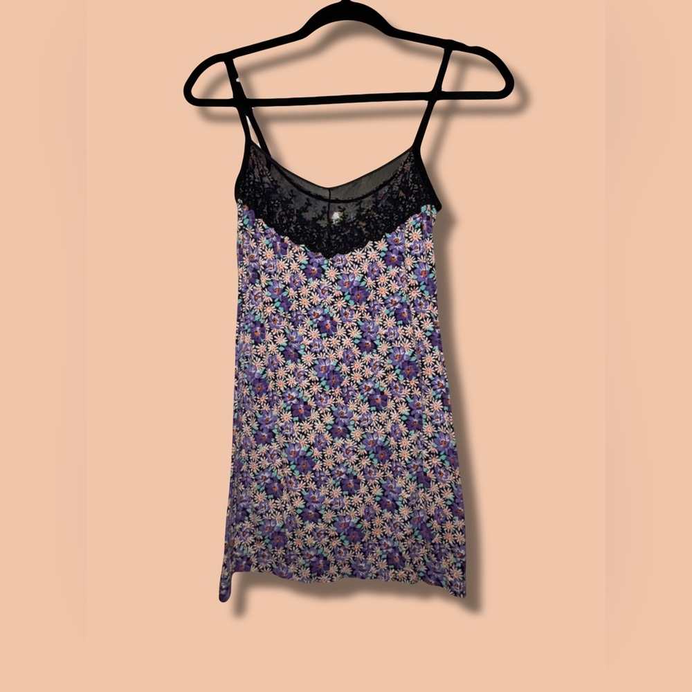Free People Intimates- Floral Lingerie Top
